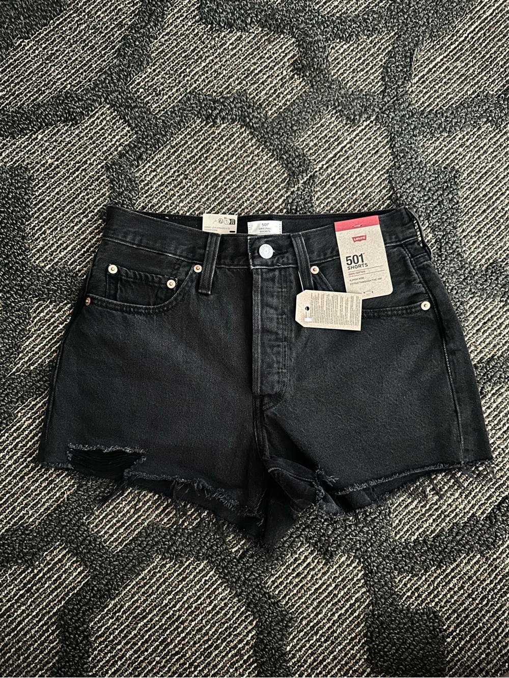 Levi's 501 High Waist Denim Shorts